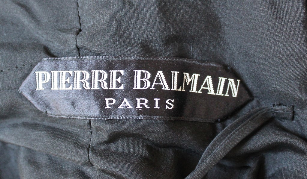 Black Very rare 1950's PIERRE BALMAIN couture dress