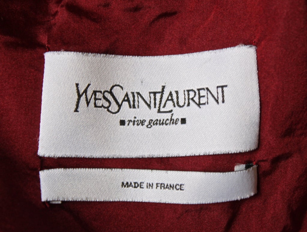 TOM FORD / YSL silk satin jacket