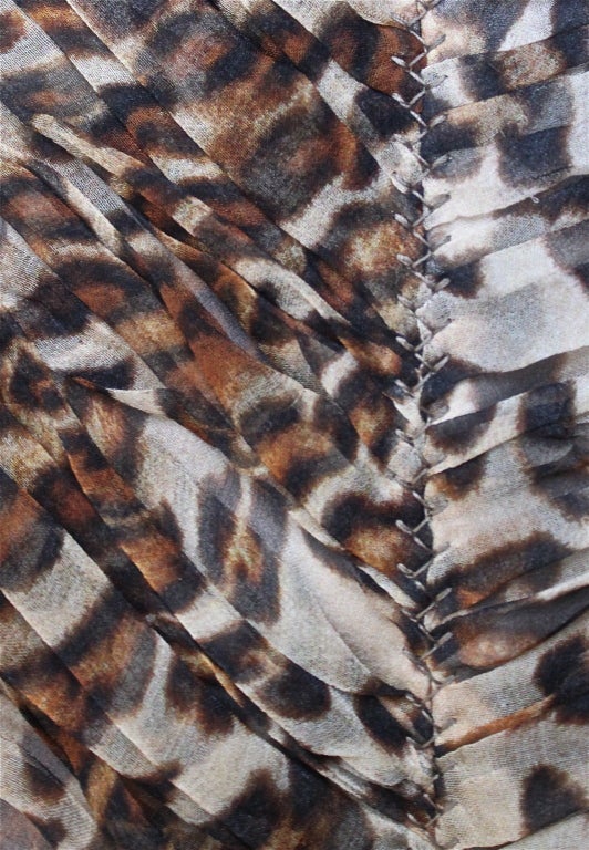 2005 ALEXANDER MCQUEEN leopard bustier gown at 1stdibs