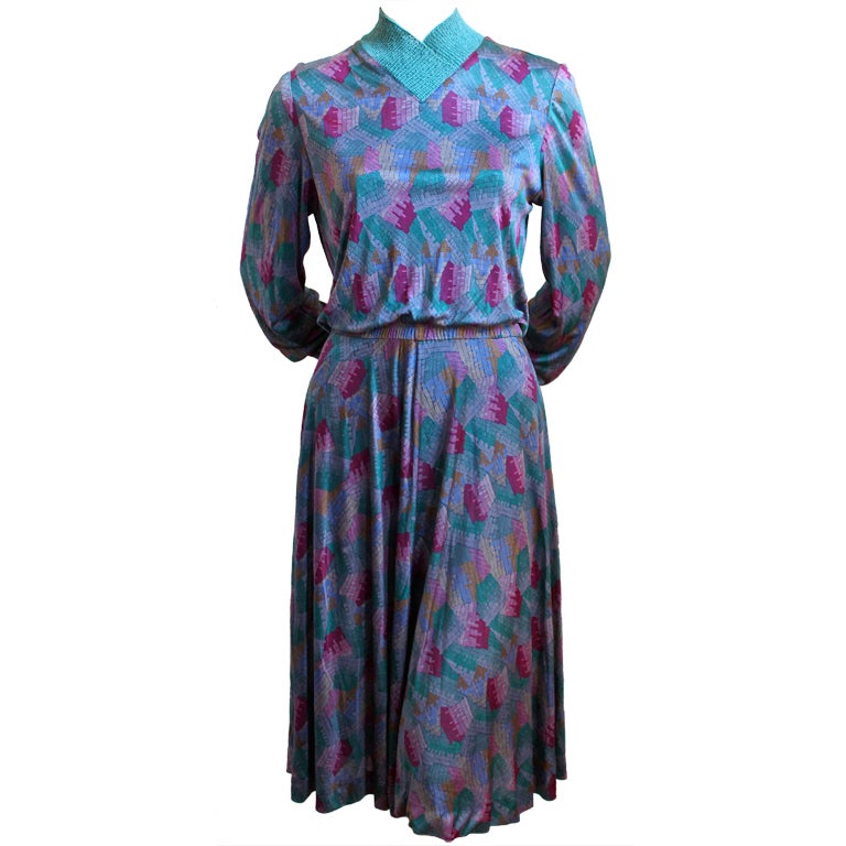 1970s MISSONI silk jersey dress 