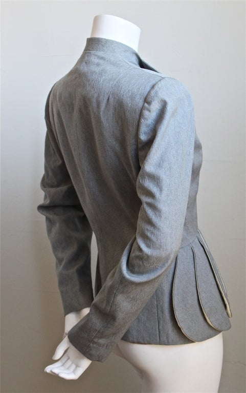 *SALE* 40's LILLI ANN grey brocade jacket with peplum WAS $295 NOW $175 ...