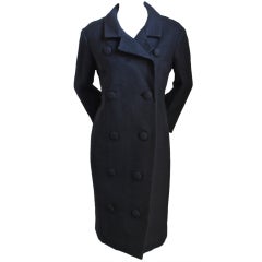 Vintage 1959 CHRISTIAN DIOR haute couture coat designed by Saint Laurent