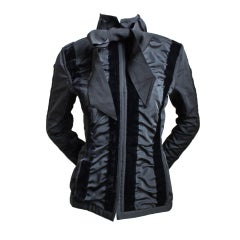 TOM FORD for YVES SAINT LAURENT fall 2002 jacket with neck tie 8