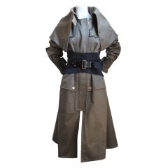 TOM FORD for GUCCI trench coat with black corset belt - 2003