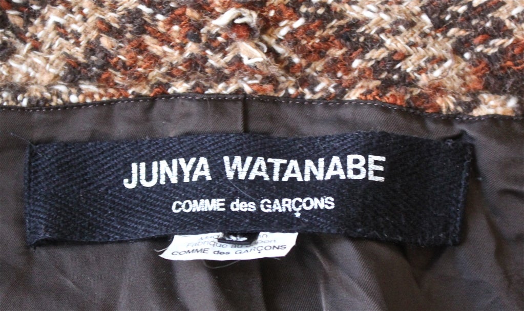 JUNYA WATANABE COMME DES GARCONS tweed coat In Excellent Condition In San Fransisco, CA
