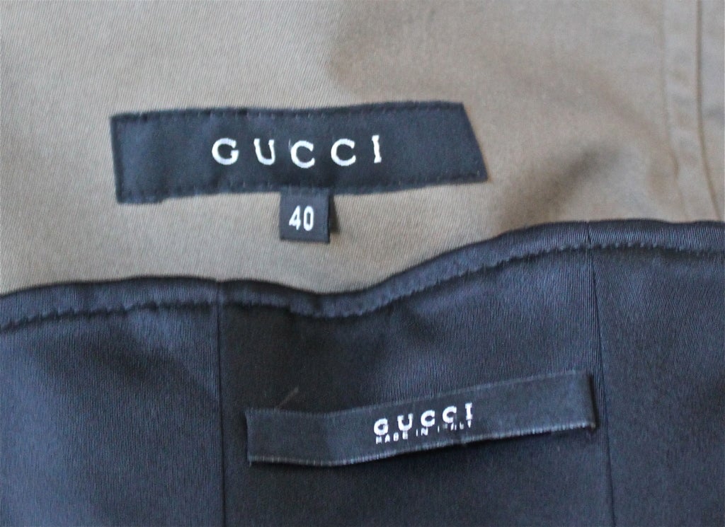 TOM FORD for GUCCI trench coat with black corset belt - 2003 at 1stdibs