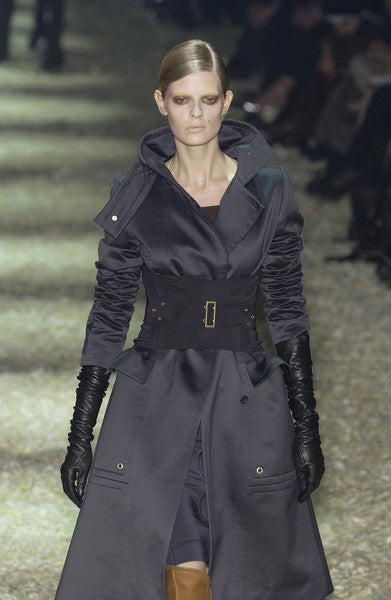 TOM FORD for GUCCI trench coat with black corset belt - 2003 1
