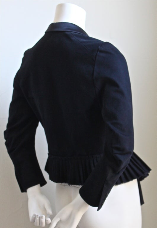 BALENCIAGA deconstructed jacket with satin lapel - Fall 2001