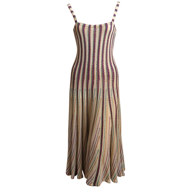 MISSONI knit dress with long flared skirt