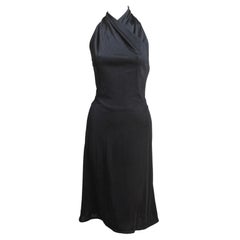 AZZEDINE ALAIA black halter dress with open back