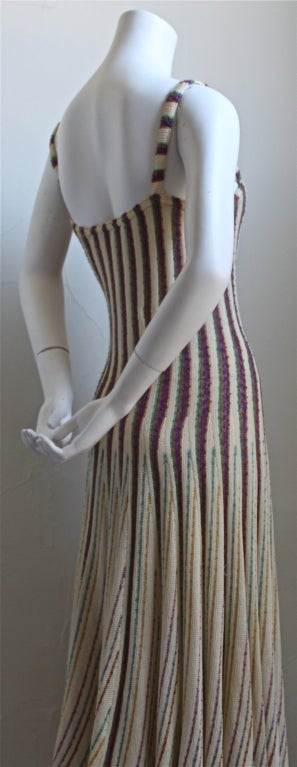 MISSONI knit dress with long flared skirt In Good Condition In San Fransisco, CA