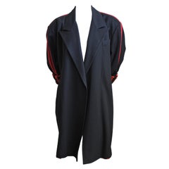 Vintage JEAN PAUL GAULTIER for GIBO black jacket with red stripe 1984