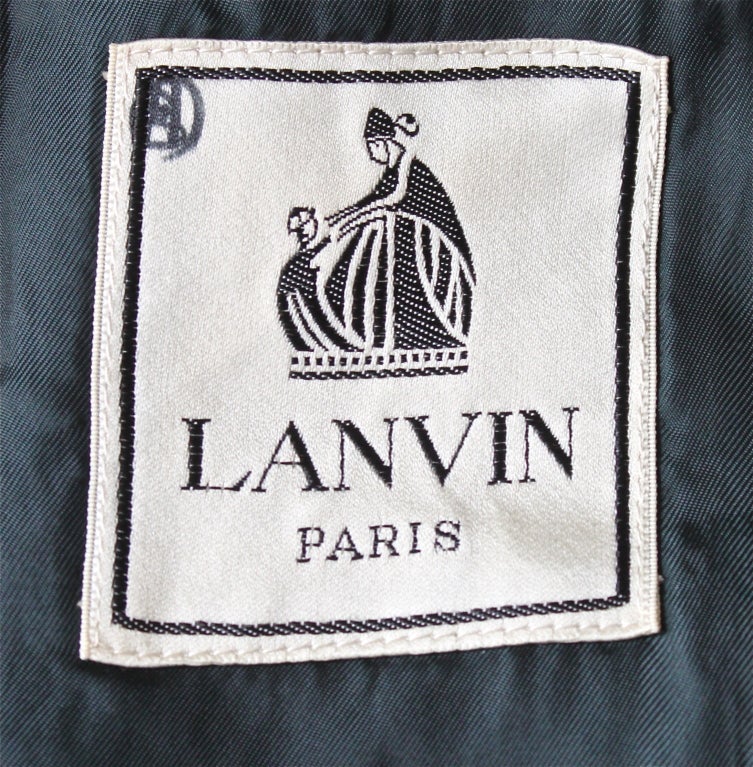 Black 1960's LANVIN black mod A-line dress