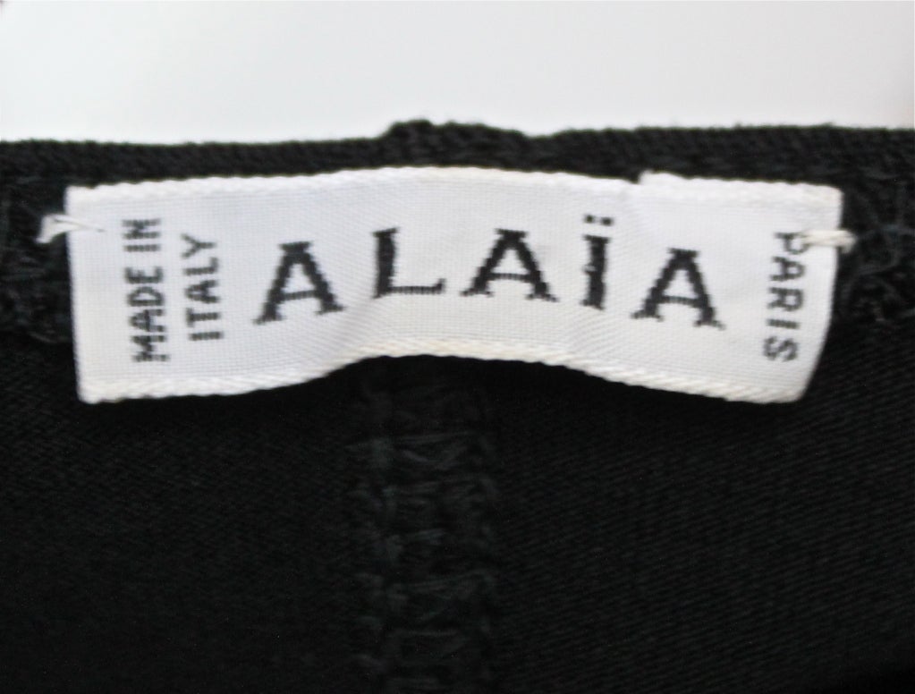 Women's Azzedine ALAIA black fishtail dress