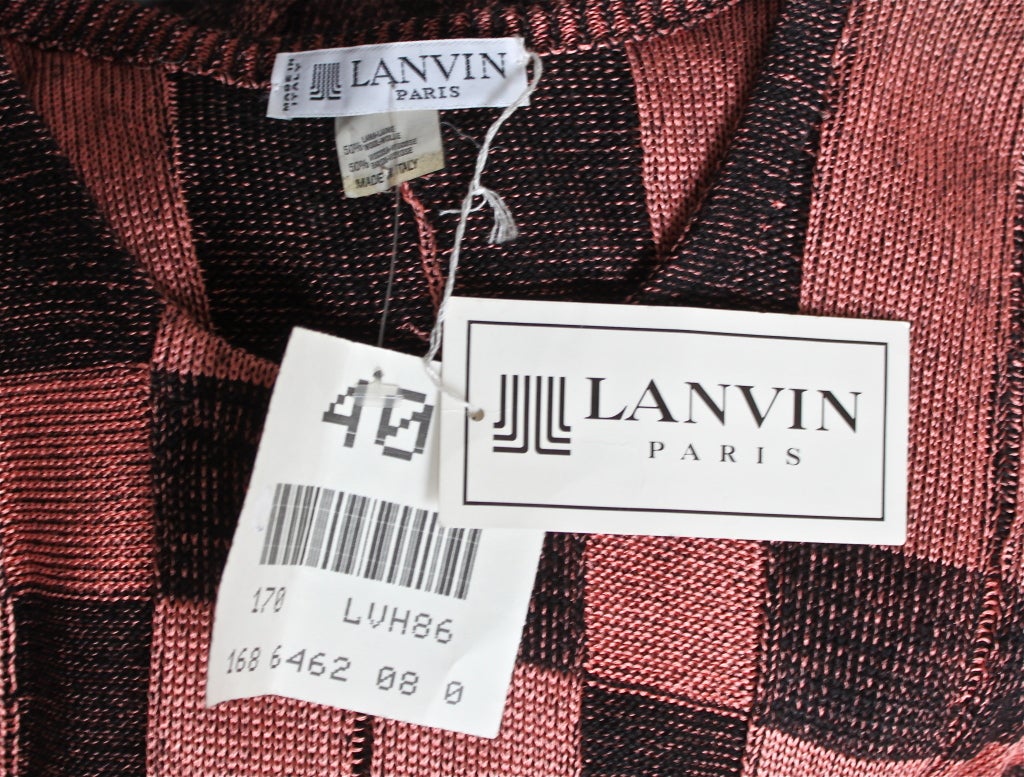 Black LANVIN sweater dress - 1986