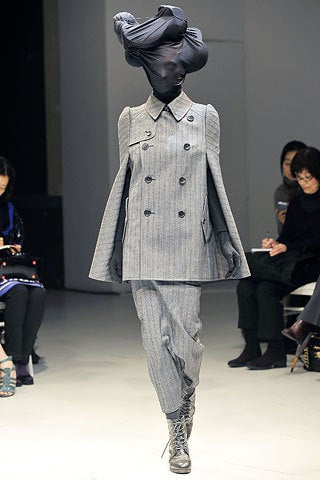 JUNYA WATANABE COMME DES GARCONS iridescent trench cape coat at 1stDibs