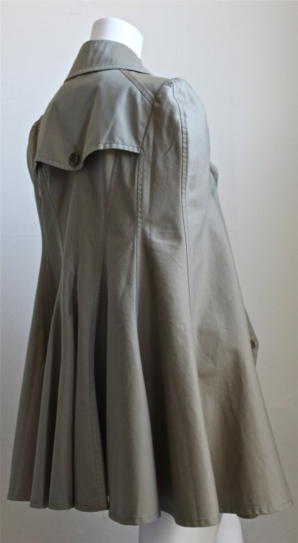 Women's JUNYA WATANABE COMME DES GARCONS iridescent trench cape coat