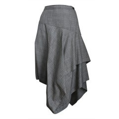COMME DES GARCONS asymmetrical houndstooth skirt