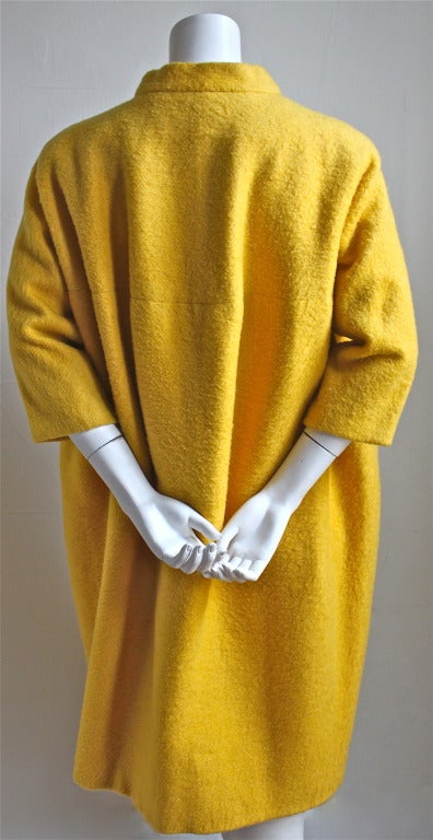 balenciaga yellow coat