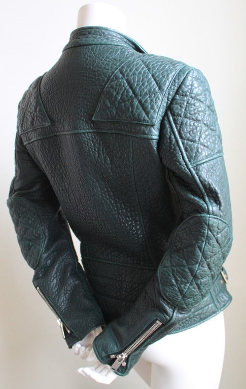 celine leather jacket
