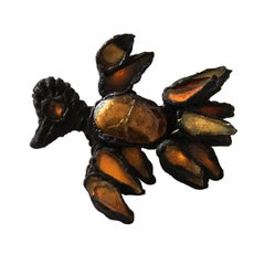 early 1960's LINE VAUTRIN talosel bird brooch