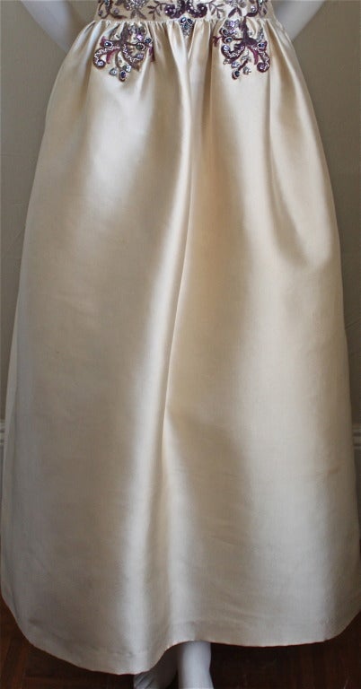 CASTILLO - JEANNE LANVIN Haute Couture-Kleid mit Lesage-Stickerei & Perlenstickerei 3