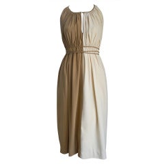CLAIRE MCCARDELL attributed pleated Grecian style dress