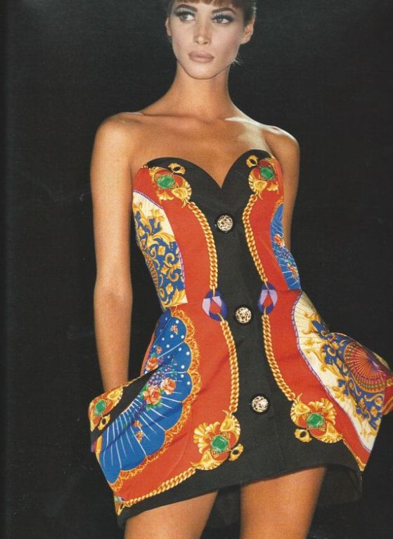 very rare GIANNI VERSACE Couture sculpted runway dress - 1991 at 1stdibs