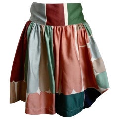 1980's ISSEY MIYAKE miniskirt with flounce