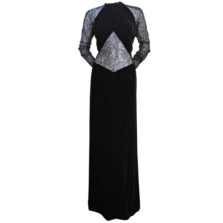 black velvet lace dress