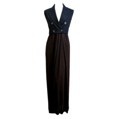 Vintage Jean Paul Gaultier 'pinstriped blazer' dress