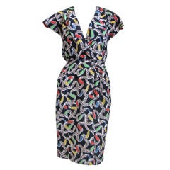 KARL LAGERFELD silk crepe dress
