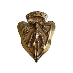 GUCCI brass plaque from boutique