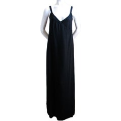 DONALD BROOKS long black wrap gown