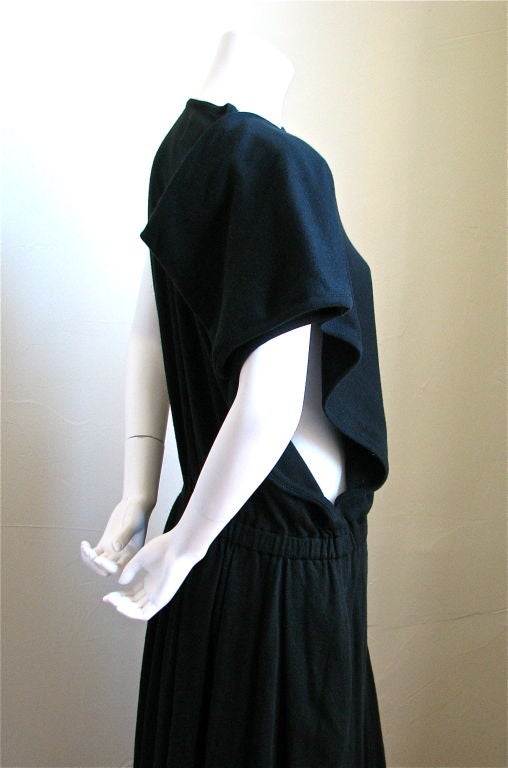 Women's COMME DES GARCONS asymmetrical jersey dress with open sides