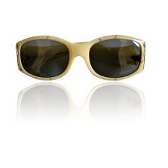 CHRISTIAN DIOR marbled sunglasses with gold temples