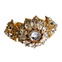 YVES SAINT LAURENT rhinestone cuff 12
