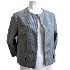 60's CHRISTIAN DIOR numbered houndstooth jacket 1