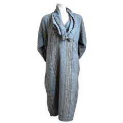 very early ISSEY MIYAKE PLANTATION cowl neck cotton dress-SALE!
