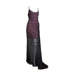 very rare AZZEDINE ALAIA black lace dress with asymmetrical hem