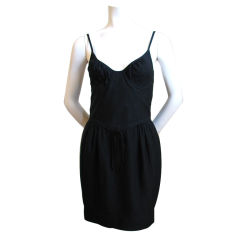 MOSCHINO black 'bustier' mini dress