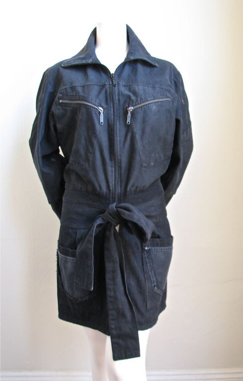 90's MARTIN MARGIELA handmade artisanal 'flight suit' jacket
