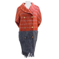 Vintage ROBERTA DI CAMERINO wool blanket coat