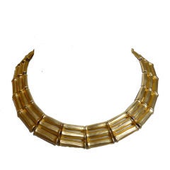 Retro **SALE** Gilt bamboo link necklace was $150 now $75