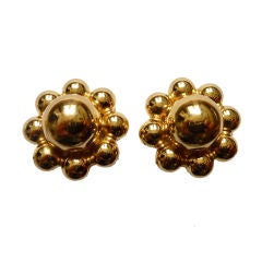 CHRISTIAN DIOR gilt earrings