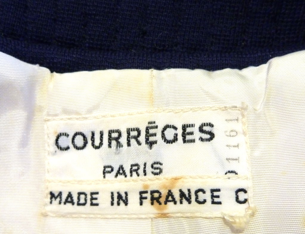 COURREGES 1960's couture wool coat 1