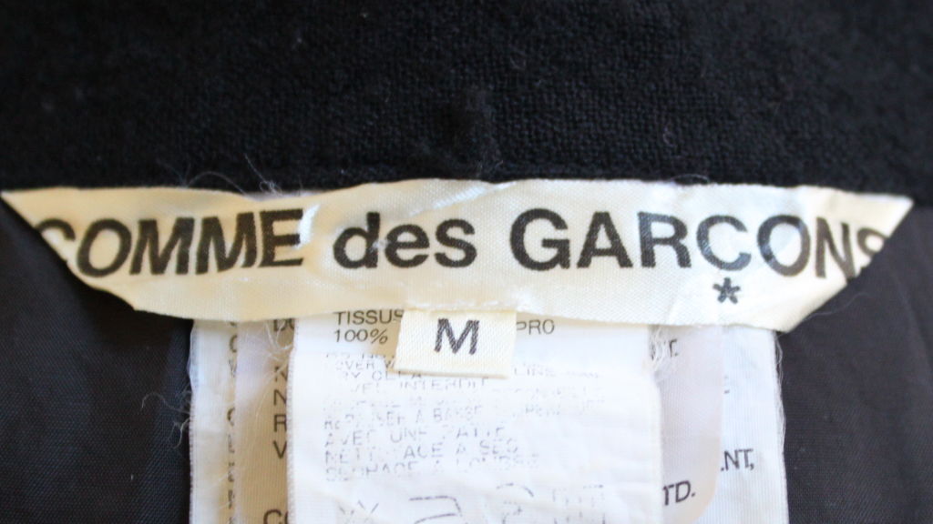 rare COMME DES GARCONS 1994 black cheongsam dress In Excellent Condition In San Fransisco, CA