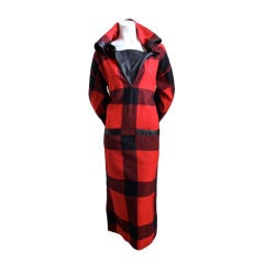 JEAN-CHARLES DE CASTELBAJAC dress with leather trim & hood-SALE!