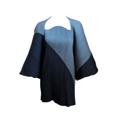 rare ISSEY MIYAKE sculpted pleated tunic