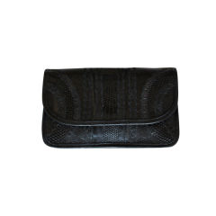 CARLOS FALCHI black reptile clutch